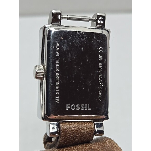 Fossil JR 9493 Womens Brown Leather Cuff Analog Watch New Battery Vintage Retro - Picture 13 of 13